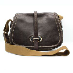 Dooney & Bourke Florentine Toscana Crossbody Purse Brown Leather Saddle Bag